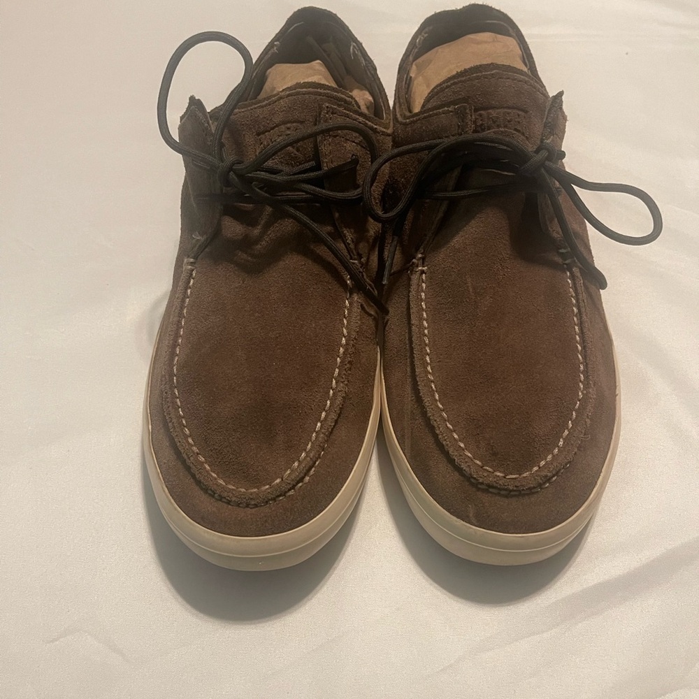 Camper Men's Dark Brown Boat Shoes